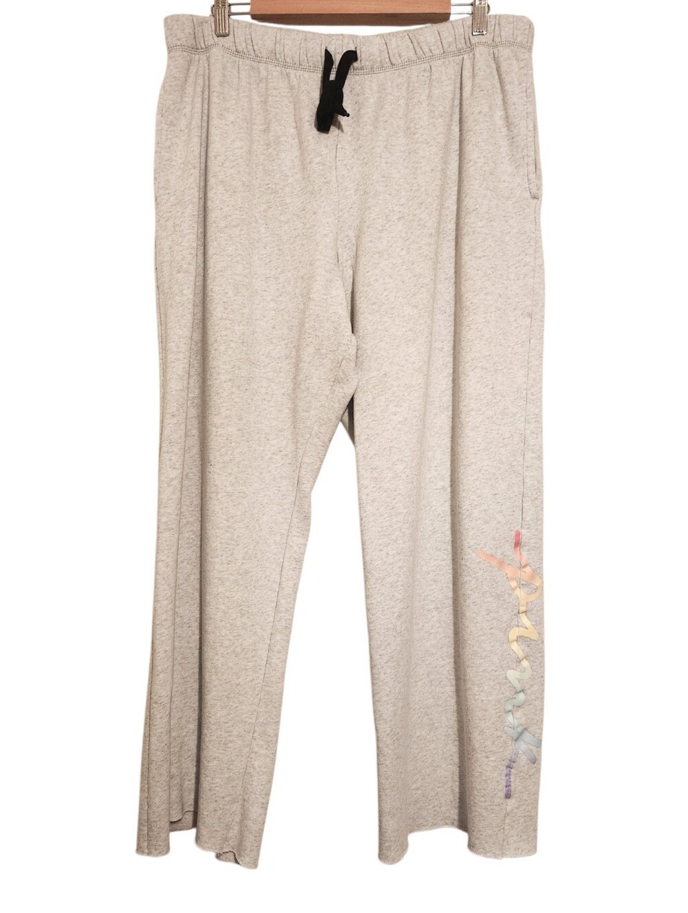 Victoria's Secret PINK | Women's Gray Drawstring Logo Sweatpants (Size XL)